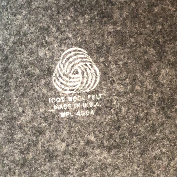 Charcoal Grey Wool Felt Hat - Picture 6 of 6